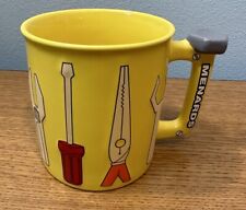 MENARDS Large Coffee Mug with Yellow 3D Tool Pliers Wrench Screwdriver picture
