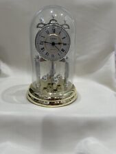 Linden Westminster 1st Anniversary Glass Dome Pendulum Clock Chimes Roman picture