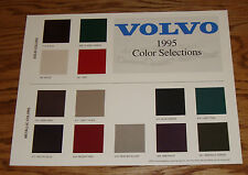 Original 1995 Volvo Color Selections Sales Sheet 95 850 940 960 picture