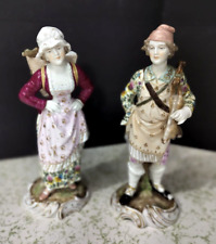 Antique German Tettau Porcelain Figurine Couple, 8