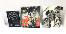 ORIG 1940's HOLLYWOOD EARL CARROLL THEATRE LOT PROGRAM, MENU & PLAYGOER GIRLS picture