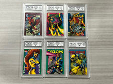 Marvel X-Men Wolverine Spiderman Crunch ‘n Munch Lot 6 Cards PSCG Gem Mint 10 picture