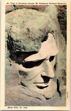 Vintage Postcard Black Hills SD Face Abraham Lincoln President Mt Rushmore  picture