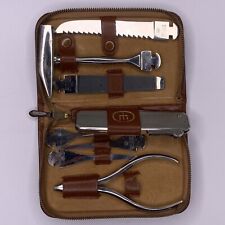 Vintage German Leather Cased Trident Multi Tool Made By SOLINGEN - DREIZACK picture