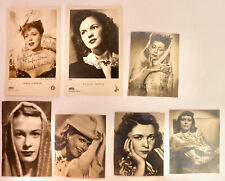 vintage lot of 7 star photos from Germany Starfoto Hasemann Shirley Temple Zarah picture