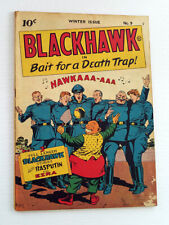 Blackhawk #9 (#1) 1944 Golden Age Quality Comic Cuidera - art picture