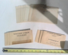 VINTAGE 30 Western Union Telegram Envelopes & 53 Union Pacific Railroad Paper picture