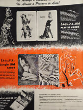 1948 Original Esquire Art Ad Advertisement for Esquire Jungle Girl Cards picture
