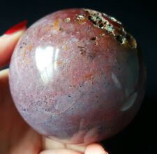 Rare 509G Natural Polished Orbicular Ocean Jasper Ball Reiki Healing Stone YM28 picture