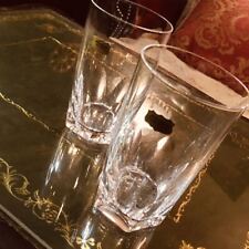 Yufuin Antique High Quality Old Noritake Heavy Crystal Dumbler Glass Pair Size H picture