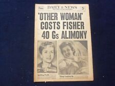 1959 FEB 20 NEW YORK DAILY NEWS NEWSPAPER - FISHER & REYOLDS DIVORCE - NP 6733 picture