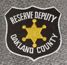 OAKLAND COUNTY SHERIFF RESERVE DEPUTY (MICHIGAN) SHOULDER PATCH picture