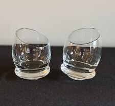 VTG Mid-Century MCM Crystal Roly Poly Schnapps Glasses picture