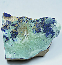 254 GM Extremely Rare Blue Azurite With Aragonite Crystals On Matrix @Helmand Af picture