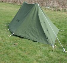 US Military Issue Shelter Half WASHED  (EVERYTHING for  1 complete tent) picture