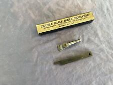 VINTAGE IDEAL TOOL CO DOUBLE SCALE IDEAL INDICATOR - ORIG BOX - VERY GOOD COND picture