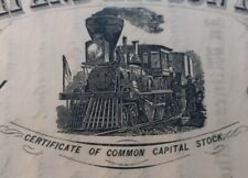 1800's Delhi Hudson River Railroad Co Unissued Railway Stock Certificate Unissue picture