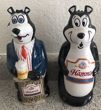Special Edition 1973 Hamms Beer Bear Bartender Decanter & 1972 Podium Beer  Set picture