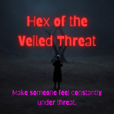 Hex of the Veiled Threat - Powerful Black Magic Hex to Instill Fear picture