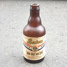 BECKER'S UINTA CLUB BEER Empty Bottle 12 OZ Amber Vintage Evanston WY dirty READ picture