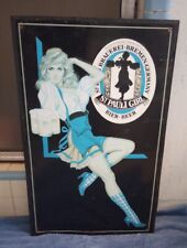 1970s St. Pauli Girl Metal Beer Sign. 15x24 picture