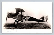 RPPC WWI RAF Airco DH.9A De Havilland Biplane FLIGHT Photograph UK Postcard picture