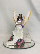 Hamilton Collection Keith Mallett Angel of Courage Figurine No 1618 Glass Base picture