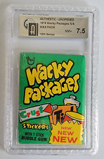 1974 WACKY PACKAGES SERIES 12 UNOPENED PACK GRADED GAI 7.5 picture