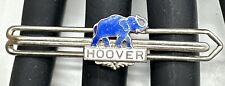 ANTIQUE HERBERT HOOVER PRESIDENTIAL CANDIDATE TIE BAR ENAMEL BLUE ELEPHANT picture