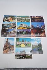 Vintage Walt Disney World Post Card Lot of 13 Cinderella Castle Snow White Train picture