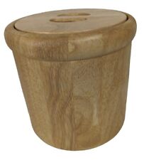 Ice Bucket Wood Thailand For Macy's NY The Cellar Collection H 8