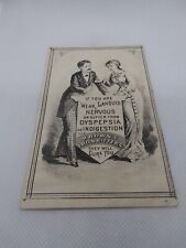 Antique 1880 Brown's Iron Bitters They Will Cure You Quack Medicine Trade Card picture