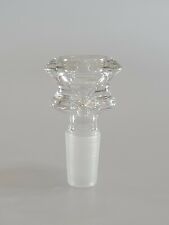14MM Layered Clear Bowl Quality Glass Water Pipe Hookah Slide Replacement  picture