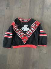 RARE Vintage Sports Disney Mickey Mouse reversible sweatshirt Too with AOP picture