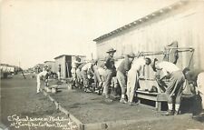 Postcard RPPC C-1915 Texas Waco Military Camp Wash Day  McArthur Mann TX24-2136 picture