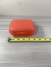 Tupperware Red Oyster Packable Clamshell Containers Trinkets New  picture