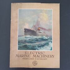 USS LANGLEY CALIFORNIA SS ECLIPSE Electric Marine Machinery GE Brochure 1923 picture