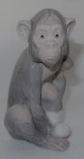 Lladro Spanish Painful Monkey 5018 Chimp on Crutches Porcelain Figurine, 5 1/2