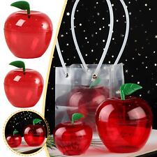 Plastic Container Candy Box Red Apple Shaped Chocolate Favor tu1 Ornam picture