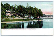 c1905 Wachusett Boat Club Lake Quinsigamond Worcester Massachusetts MA Postcard picture