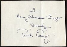 Ruth Etting d1978 signed autograph 3x4 Cut Actress Singer Shine On, Harvest Moon picture