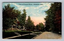 Ashtabula OH-Ohio, View of Prospect Street, c1914 Antique Vintage Postcard picture