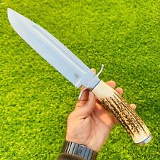 Master Cut Handmade D2 Steel Hunting Knife Bowie, Stag Antler Handle MC-04 picture
