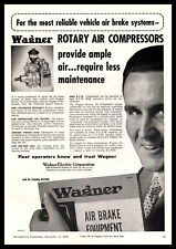 1958 Wagner Electric St. Louis Air Brake Systems Rotary Air Compressors Print Ad picture