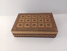 Pyrography Hinged Wood Box picture