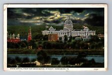 Harrisburg PA-Pennsylvania, State Capitol, Antique, Vintage c1931 Postcard picture