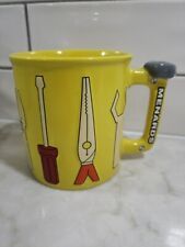 MENARDS Large Coffee Mug with Yellow 3D Tool Pliers Wrench Screwdriver Tools picture