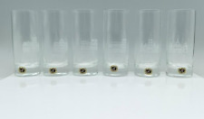 RARE Set of 6 Carl Rotter Lubeck Crystal Tumbler  Glasses-Etched Cathedrals picture