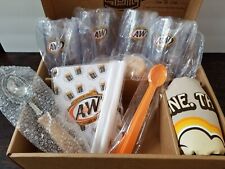 A&W Root Beer Float Family Fun Set NIB- Mugs, Straws, Spoons, Scoop, Shirt, Dice picture