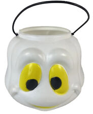 Vintage General Foam Ghost Halloween Blow Mold Trick or Treat Candy Pail Bucket picture